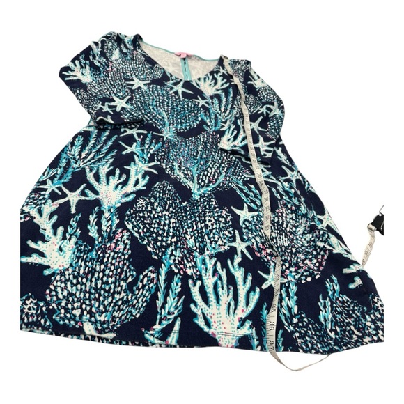 Lilly Pulitzer Floral Print Coverup with Pink and Green Accents - Picture 6 of 12